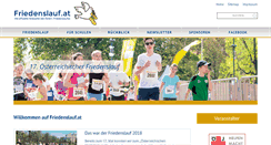 Desktop Screenshot of friedenslauf.at